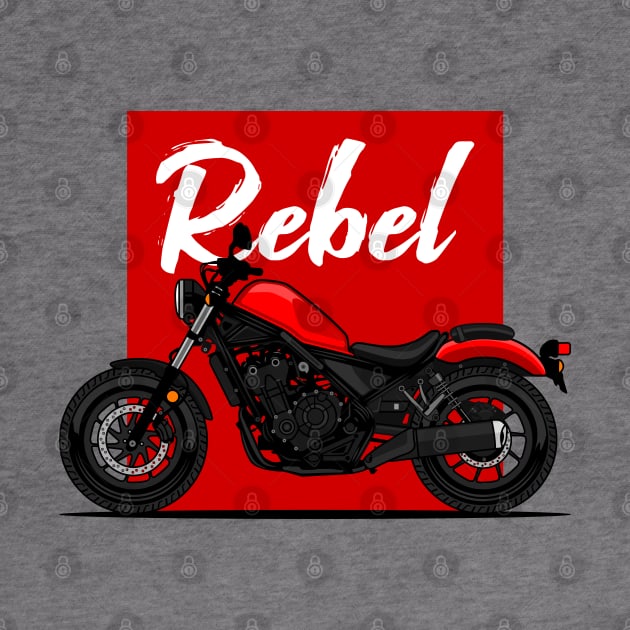 Red Rebel 500 Art by GoldenTuners